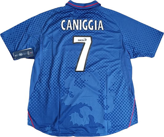 maglia calcio vintage Rangers 2002 2003 Caniggia Diadora NTL Large BRAND NEW TAG