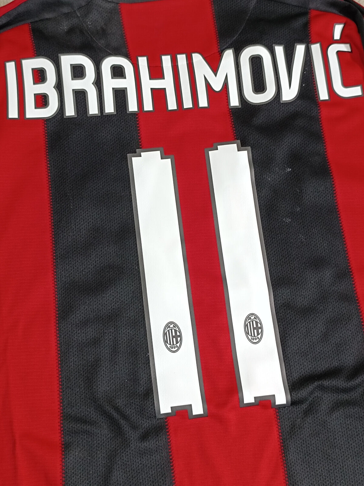 maglia calcio vintage AC Milan Ibrahimovic 2010 2011 SCUDETTO Adidas Climacool