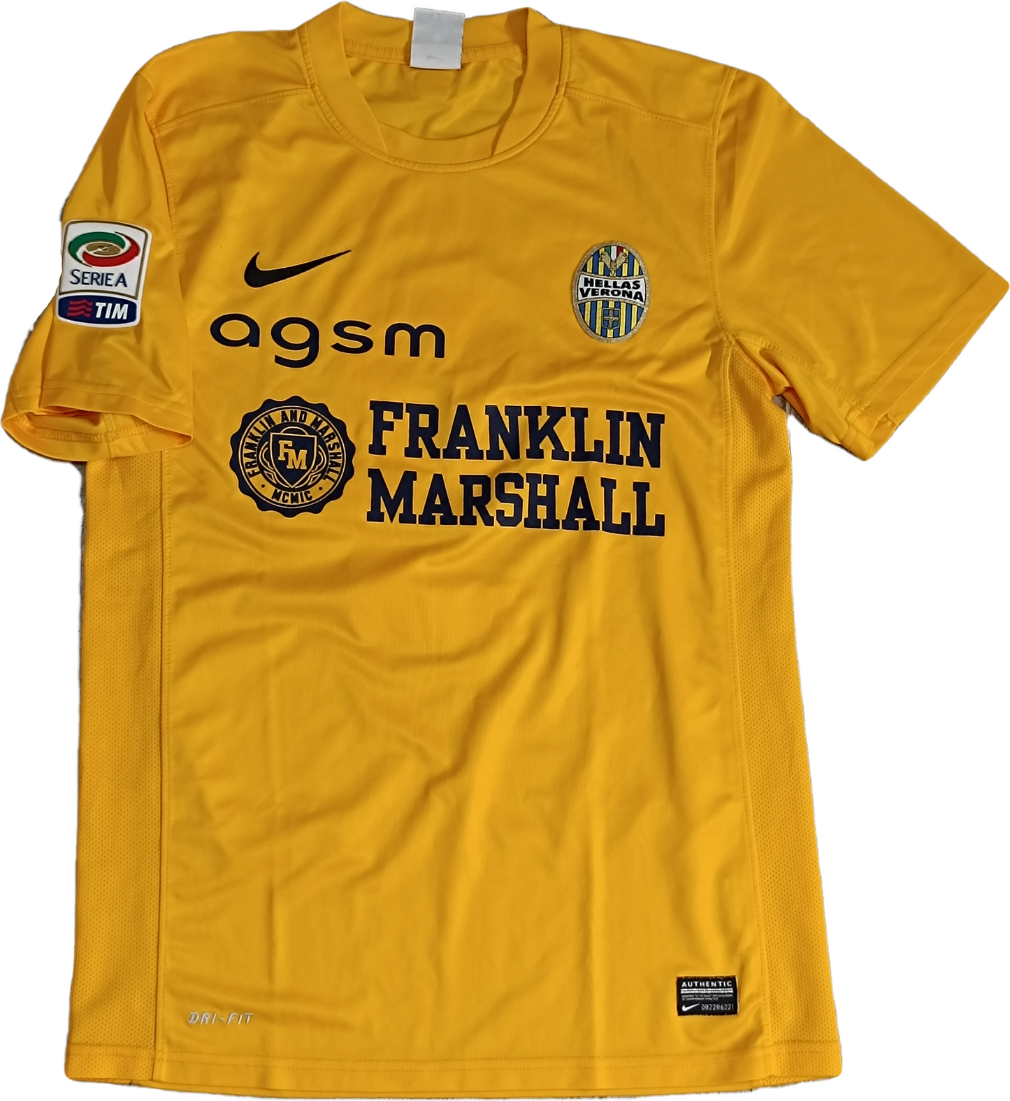 maglia calcio vintage Hellas Verona 2013 2014 Toni Nike Third shirt S Agsm