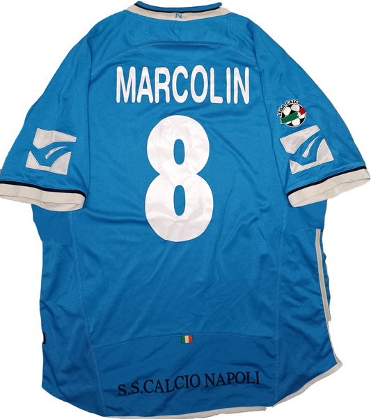 maglia calcio vintage SSC Napoli Legea 2003 2004 Cicciano Serie B home MARCOLIN