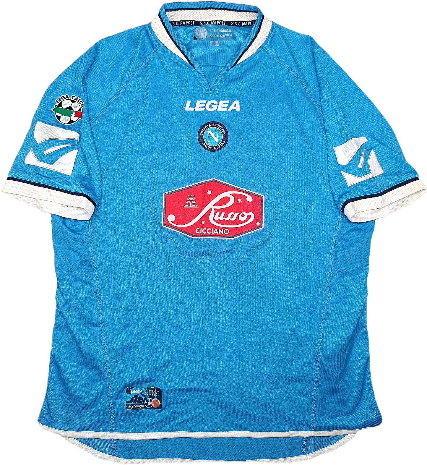 maglia calcio vintage SSC Napoli Legea 2003 2004 Cicciano Serie B home MARCOLIN