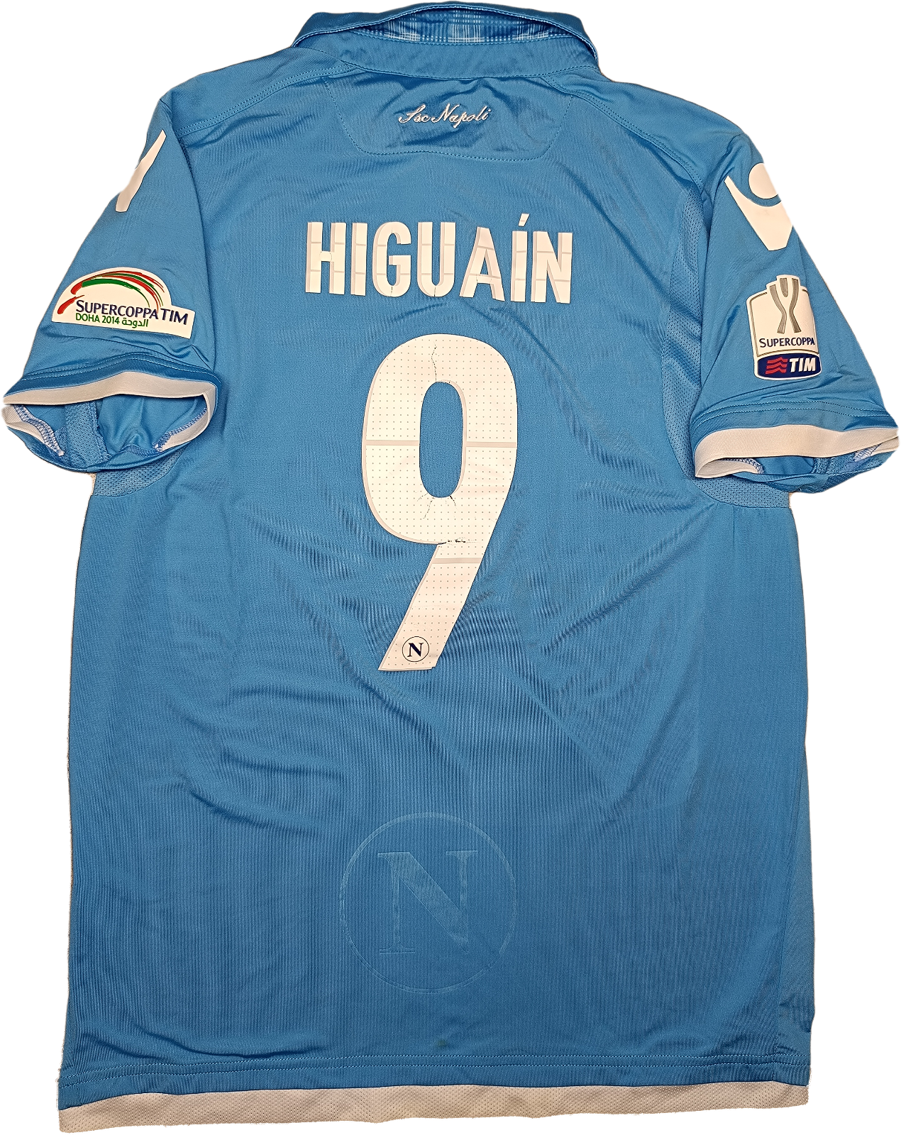 maglia calcio vintage Napoli FINALE SUPERCOPPA DOHA 2014 Higuain home