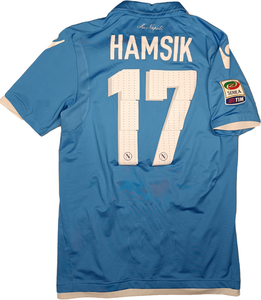 maglia calcio vintage Napoli Hamsik home 2014 2015 shirt Jersey Macron L Lete