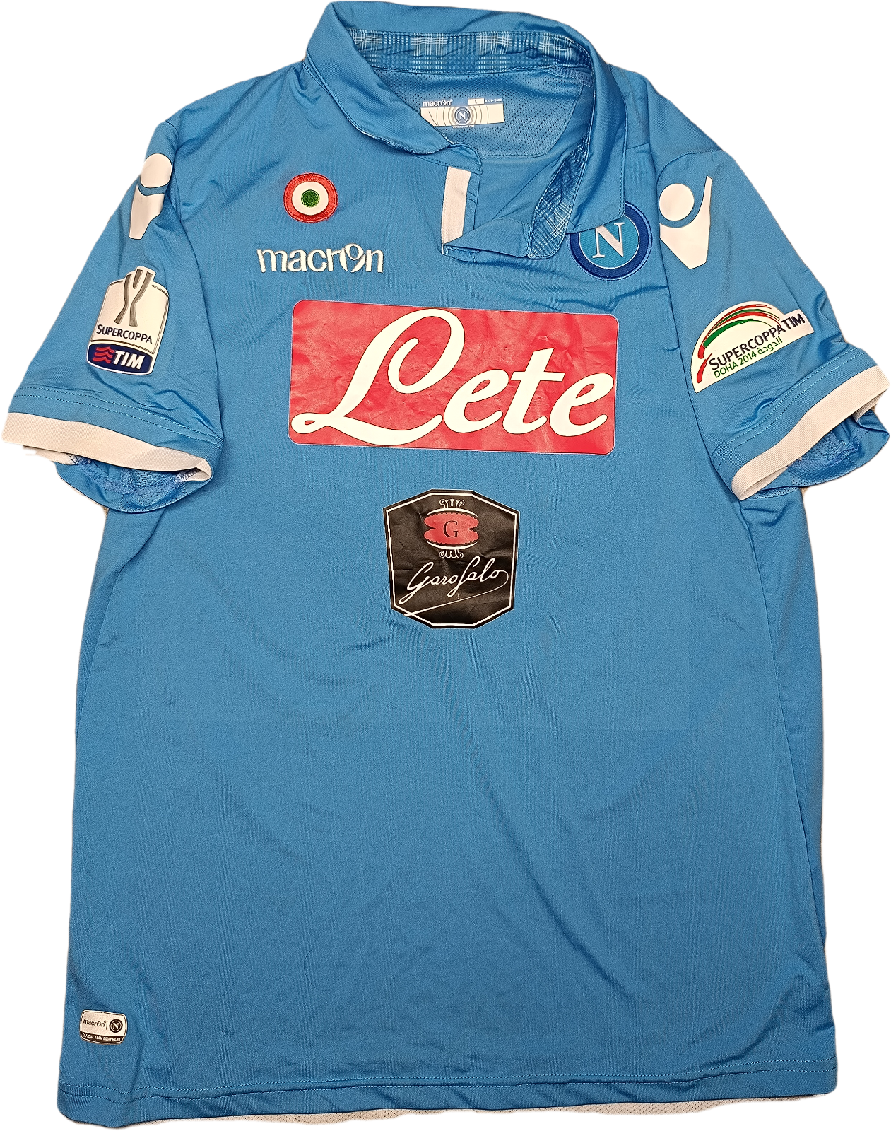 maglia calcio vintage Napoli FINALE SUPERCOPPA DOHA 2014 Higuain home