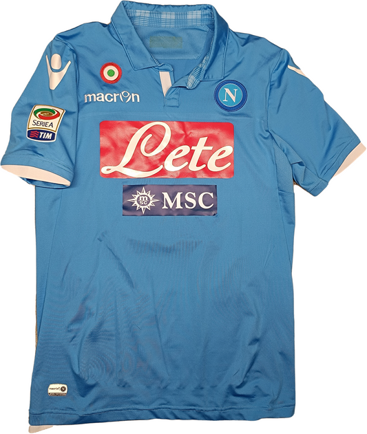 maglia calcio vintage Napoli Hamsik home 2014 2015 shirt Jersey Macron L Lete