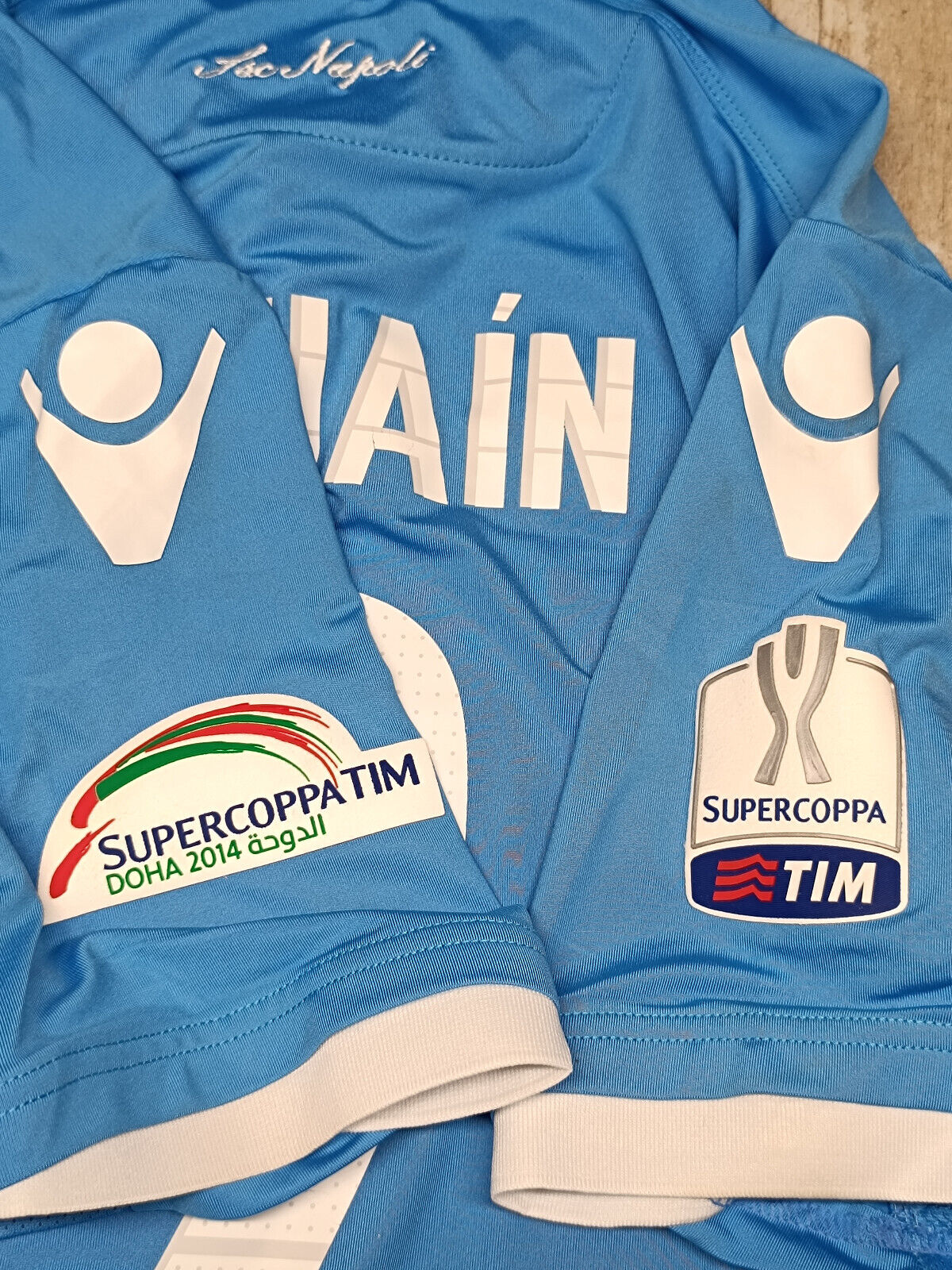 maglia calcio vintage Napoli FINALE SUPERCOPPA DOHA 2014 Higuain home