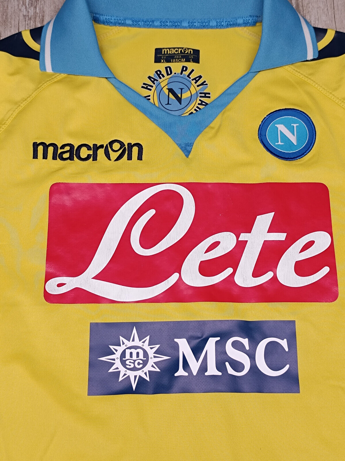 maglia calcio vintage Napoli Cavani away 2011 2012 shirt Jersey Macron XL Lete