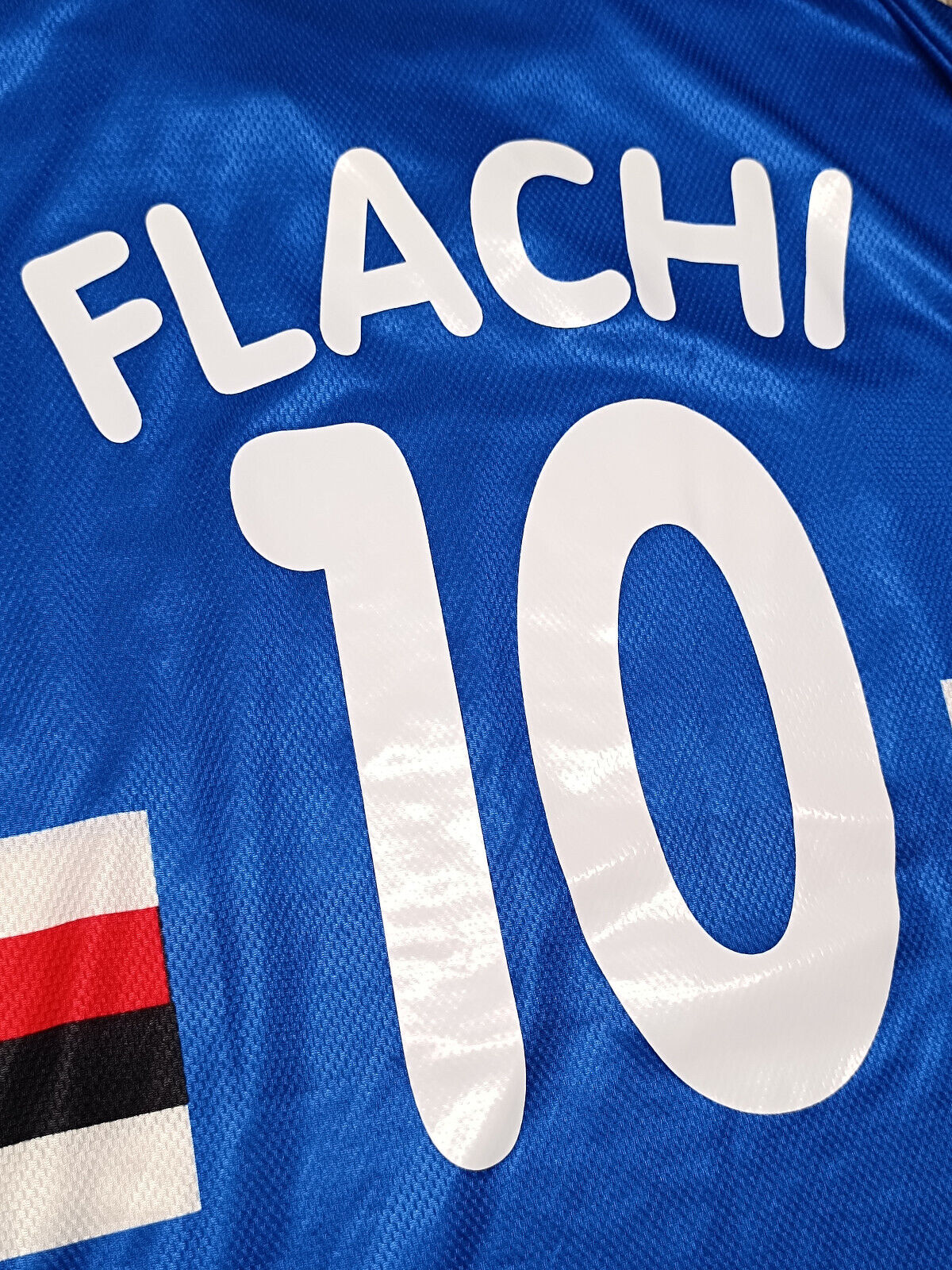 maglia match worn calcio Sampdoria FLACHI 1999 2000 Dreamcast Asics shirt