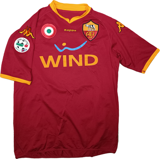 Maglia calcio Roma De Rossi Kappa 2007 2008 Wind Serie A XXL Kombat Home