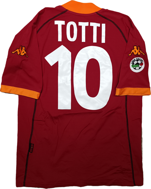 maglia calcio vintage AS Roma TOTTI 2001 2002 Kappa Ina ASSITALIA scudetto L