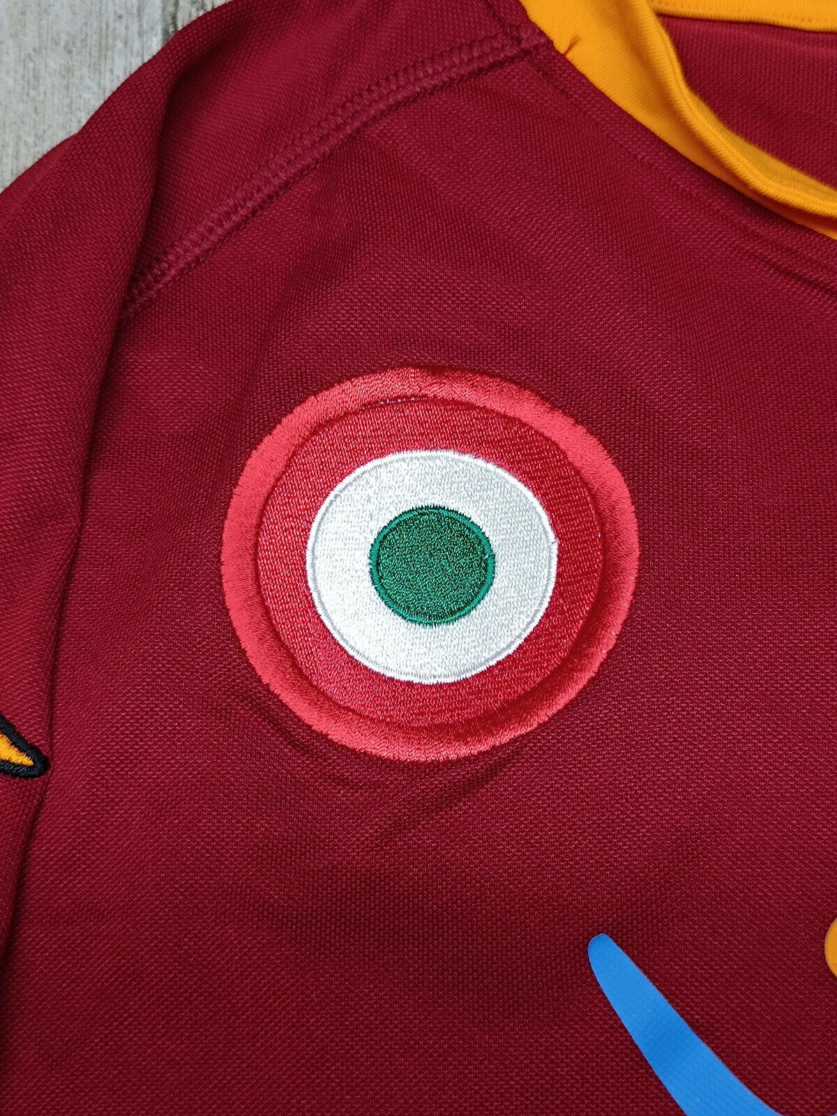 Maglia calcio Roma De Rossi Kappa 2007 2008 Wind Serie A XXL Kombat Home