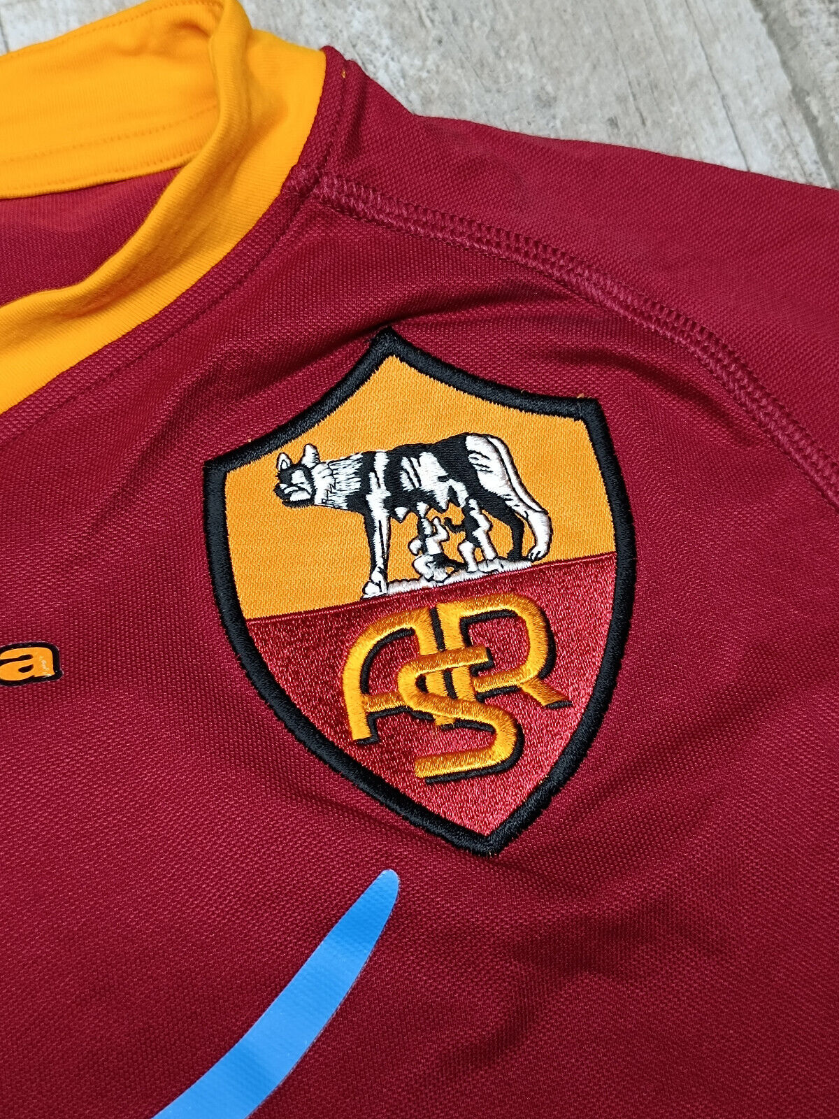 Maglia calcio Roma De Rossi Kappa 2007 2008 Wind Serie A XXL Kombat Home