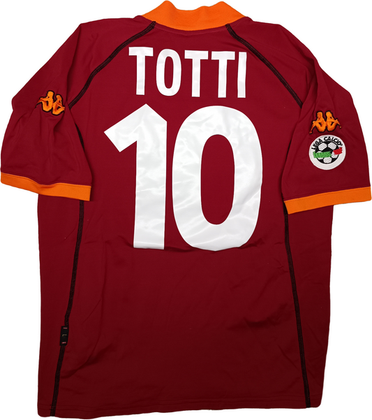 maglia calcio vintage AS Roma TOTTI 2001 2002 Kappa Ina ASSITALIA scudetto L