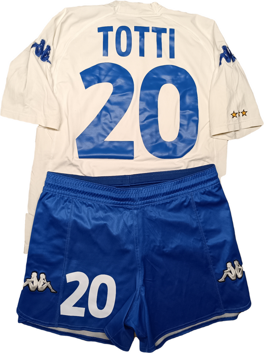 maglia italia Kappa EURO 2000 TOTTI 20 full kit home M shorts & jersey