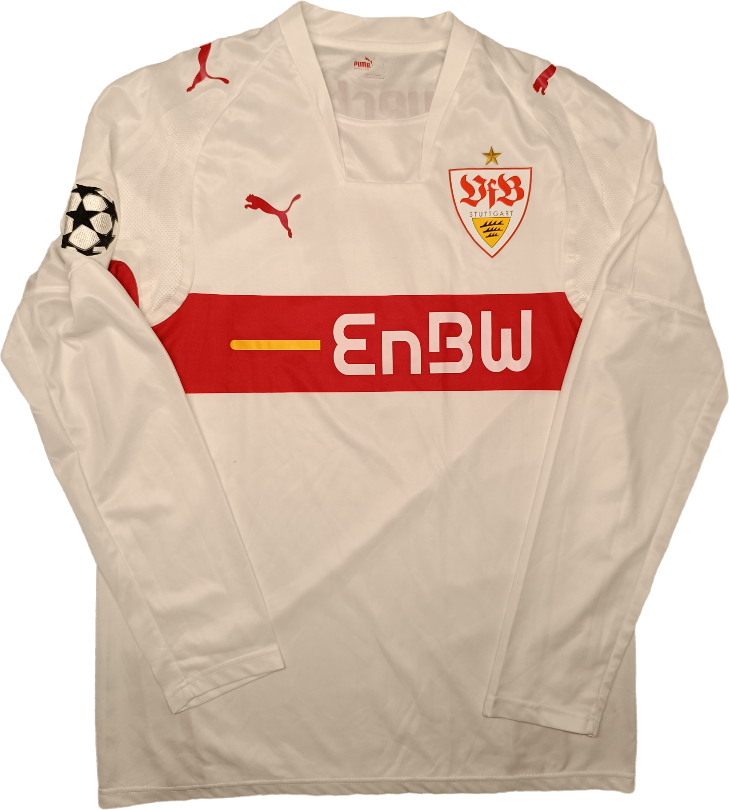 match worn stuttgart 2007 2008 Ewerthon home player Stoccarda PUMA Enwb