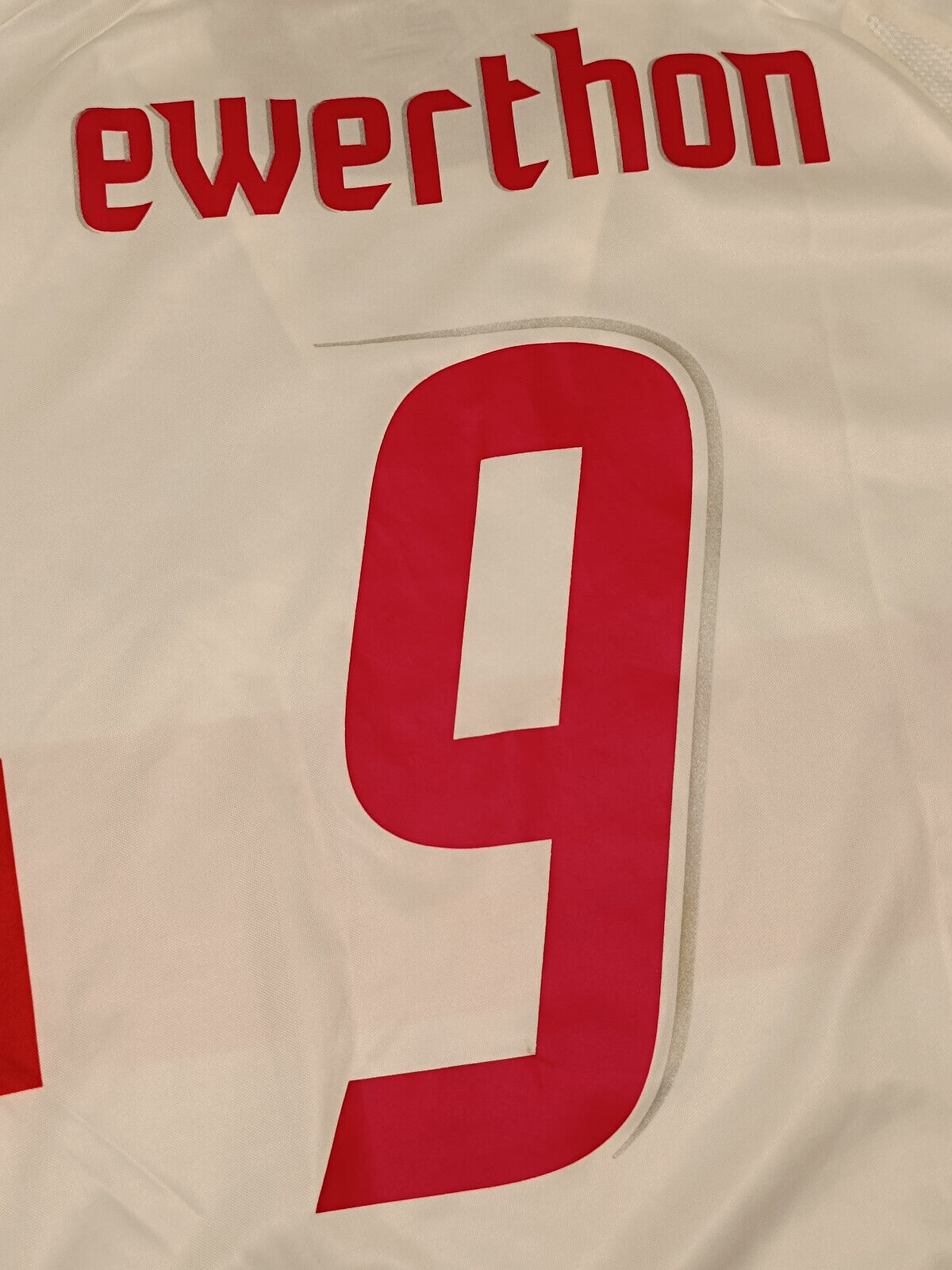 match worn stuttgart 2007 2008 Ewerthon home player Stoccarda PUMA Enwb