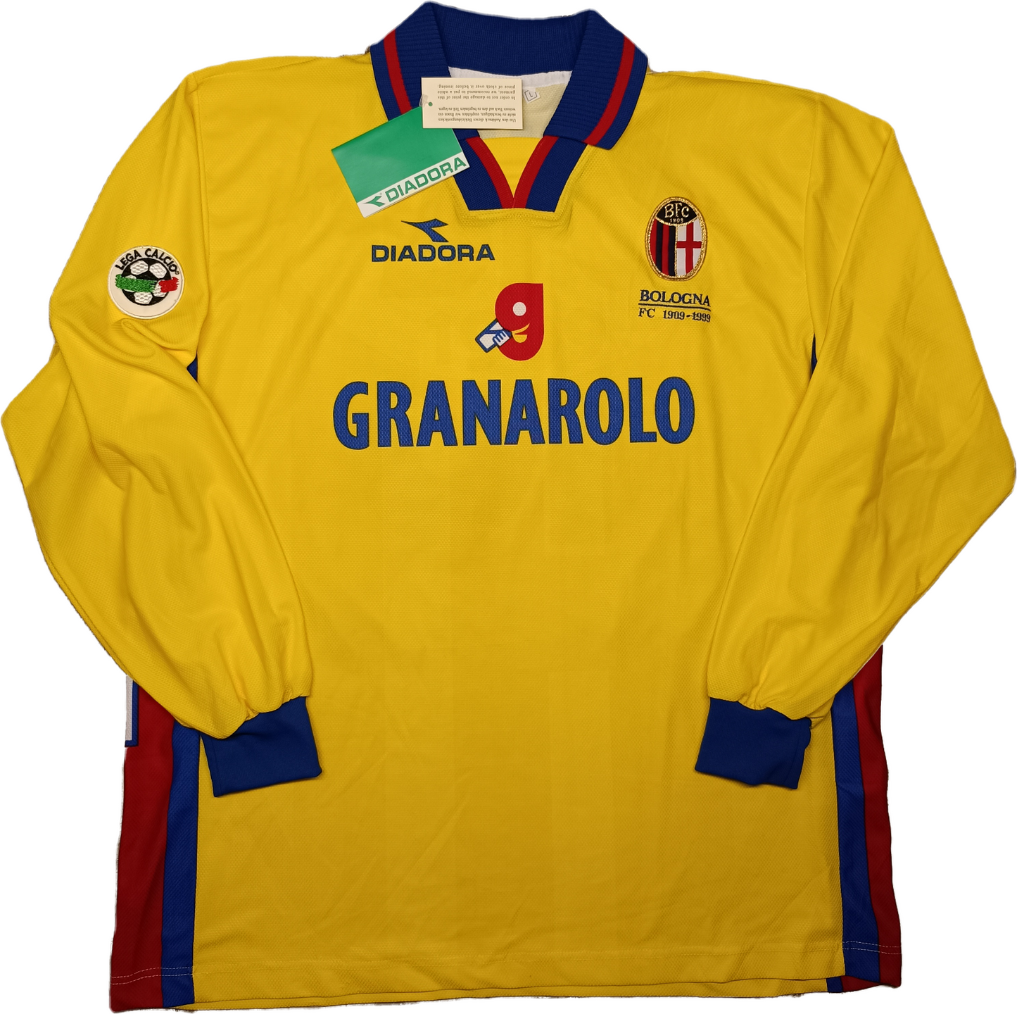 Maglia calcio vintage Bologna SIGNORI centenario Granarolo DIADORA 1999 2000 NEW