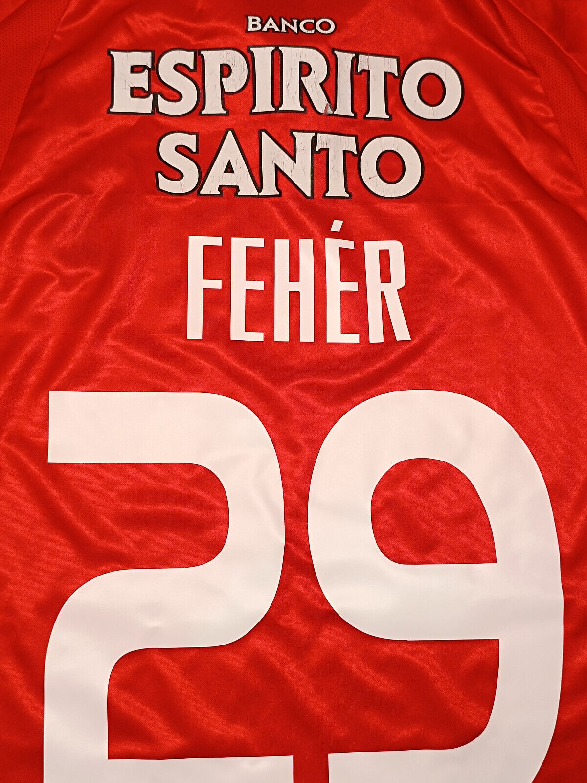 maglia calcio vintage Benfica camiseta Feher Adidas 2003 2004 Vodafone XL