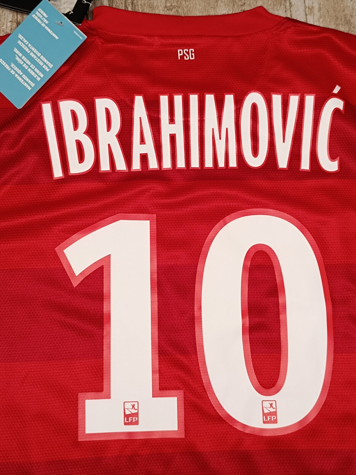 maglia calcio vintage maillot Paris Saint Germain PSG Ibrahimovic 2012 2013 L