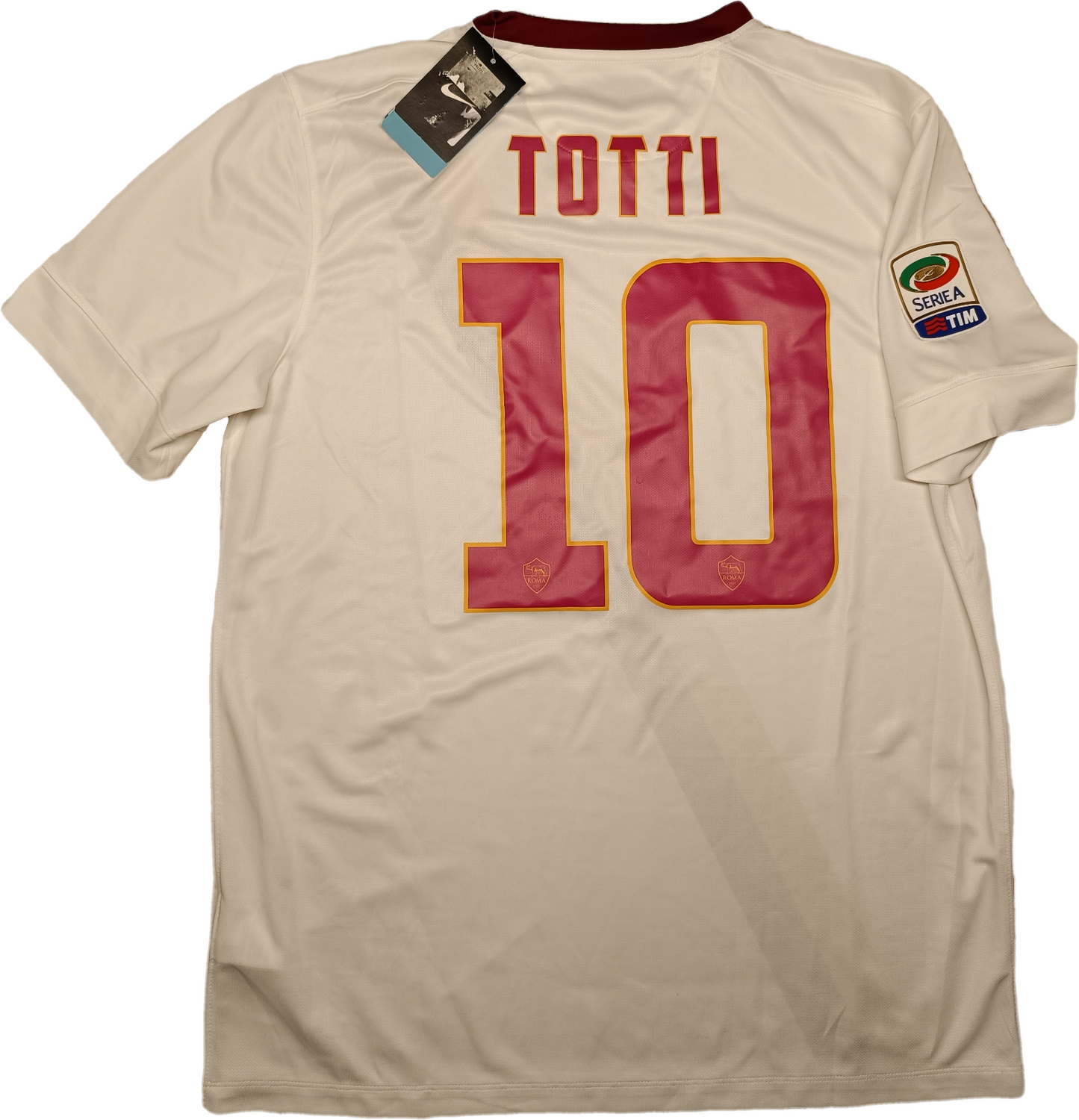 maglia calcio vintage AS Roma Nike 2014 2015 TOTTI away shirt authentic