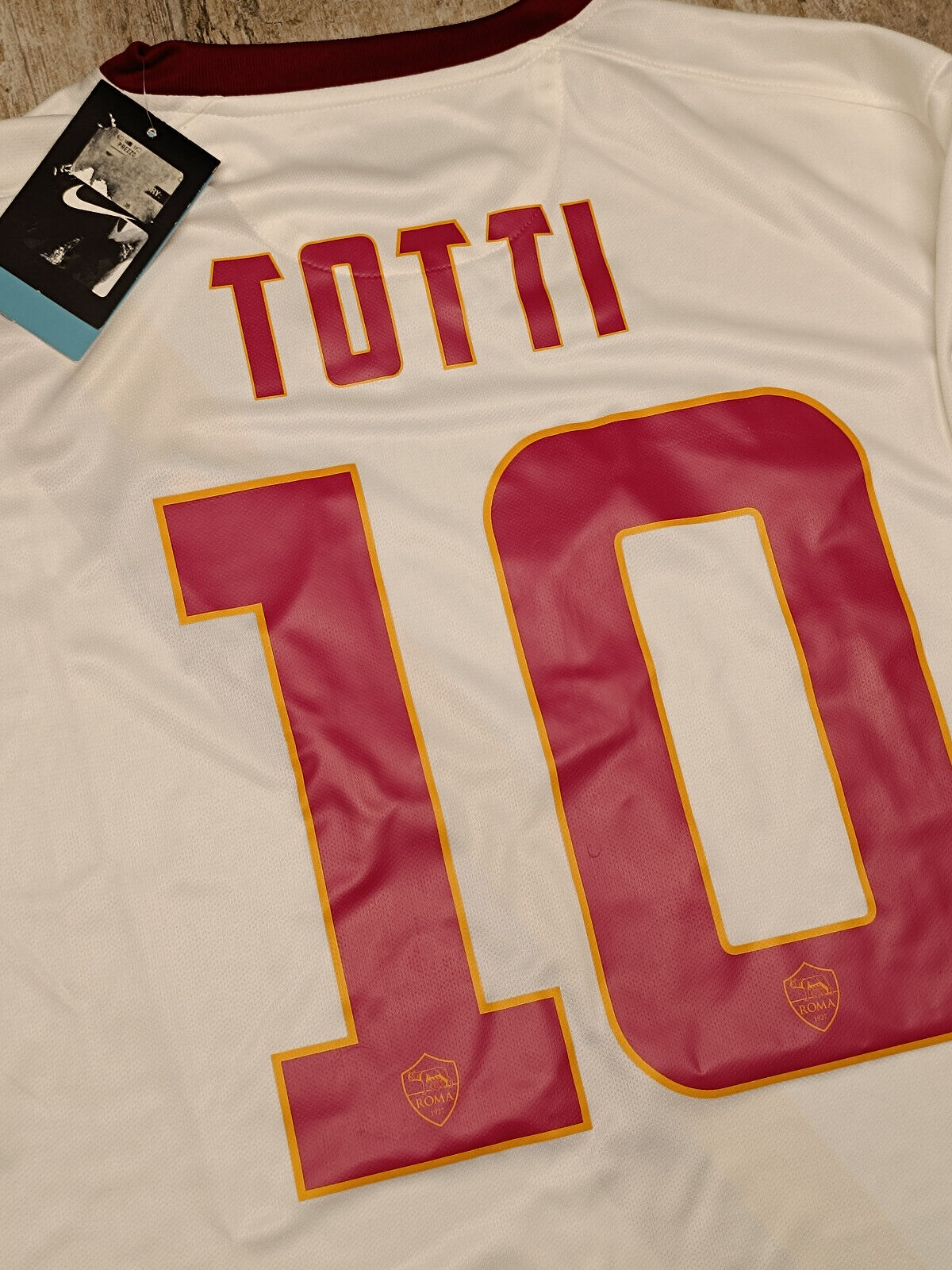 maglia calcio vintage AS Roma Nike 2014 2015 TOTTI away shirt authentic