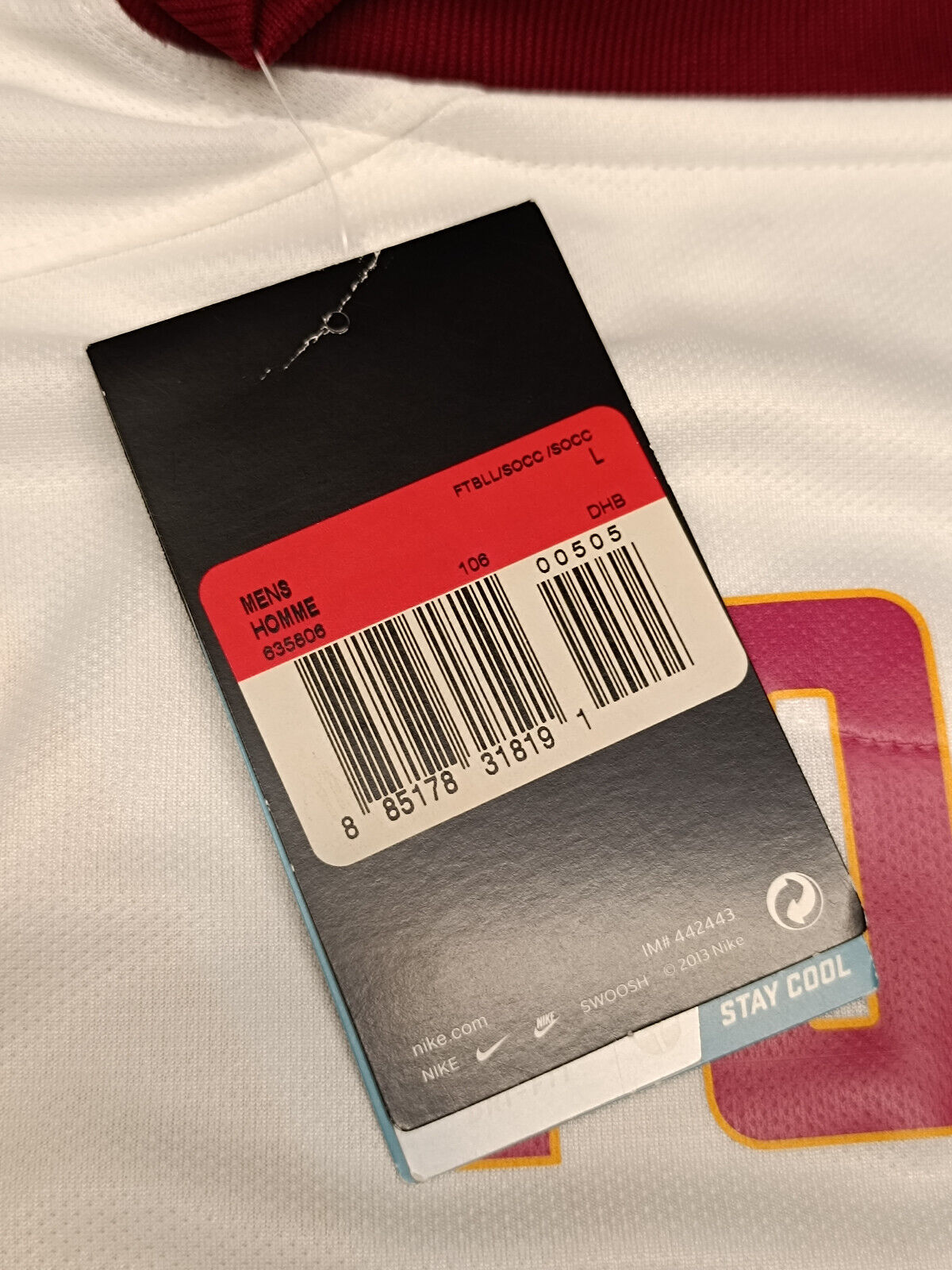 maglia calcio vintage AS Roma Nike 2014 2015 TOTTI away shirt authentic