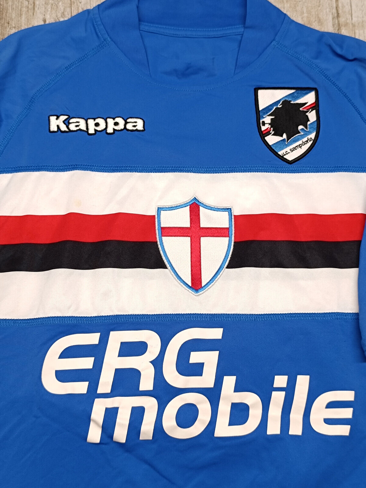 maglia calcio vintage Sampdoria CASSANO player issue 2009 2010 M Kappa ERG