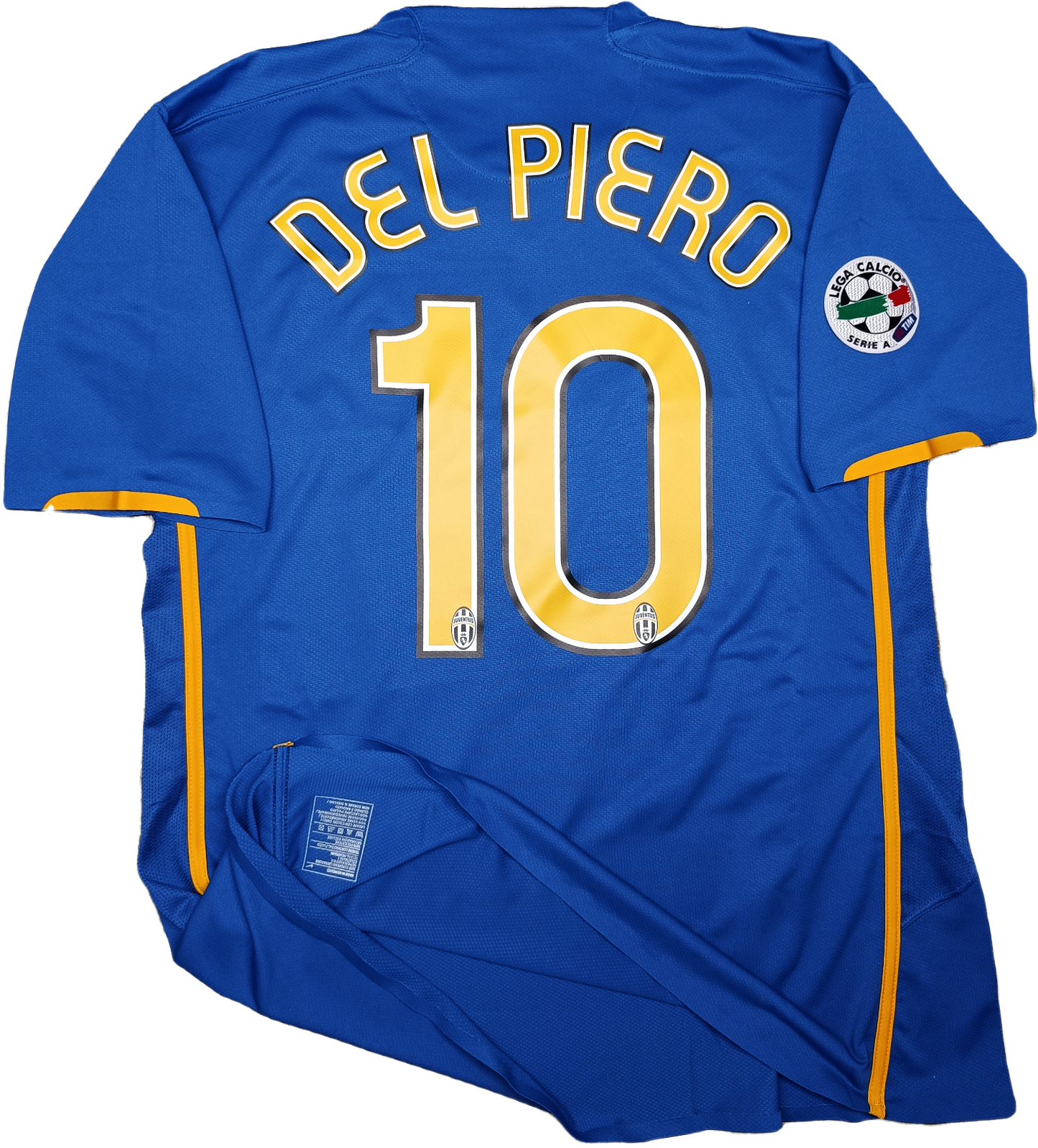 maglia calcio vintage Player issue Worn DEL PIERO Juventus away 2007 2008 XL
