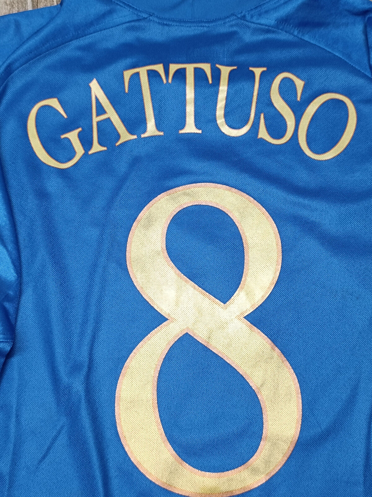 maglia calcio vintage Italia Puma gara player issue GATTUSO EURO 2004