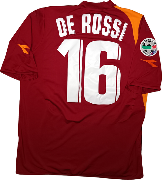 maglia calcio vintage Roma De Rossi Diadora 2005 2006 M home