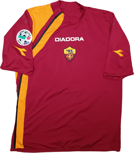 maglia calcio vintage Roma De Rossi Diadora 2005 2006 M home