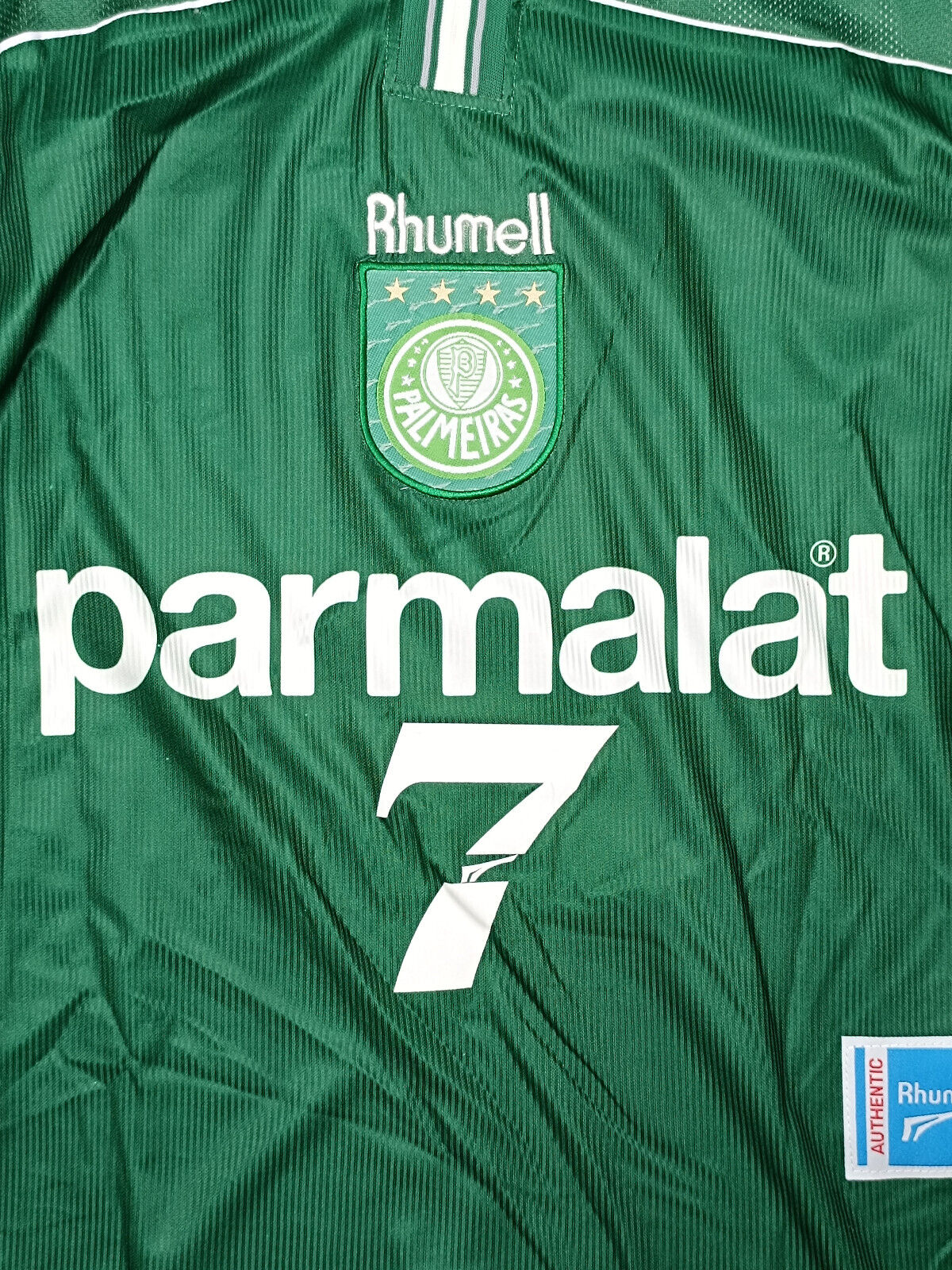 maglia calcio vintage Palmeiras Rhummel NUNES #7 Parmalat 1999 2000 L