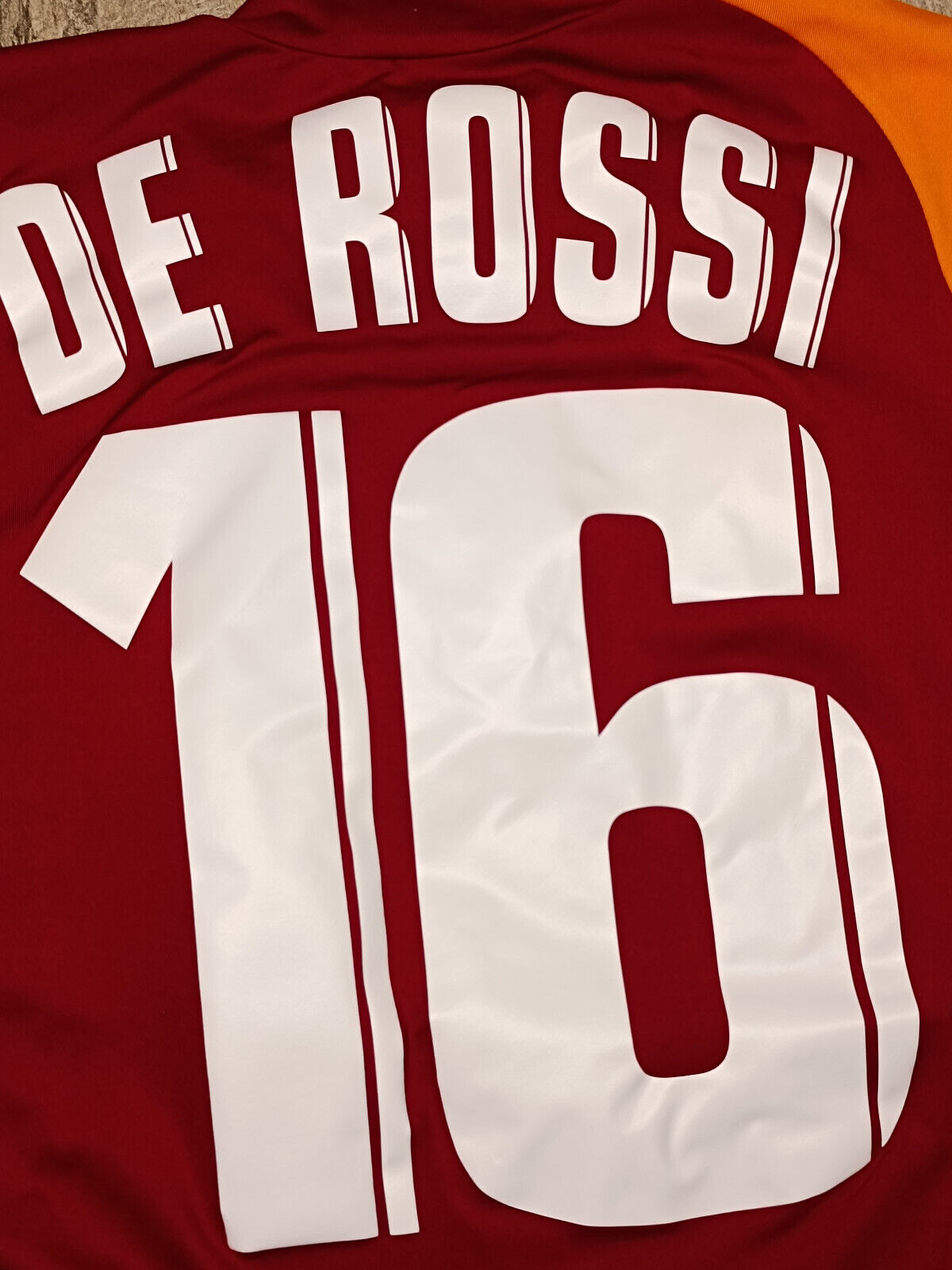 maglia calcio vintage Roma De Rossi Diadora 2005 2006 M home