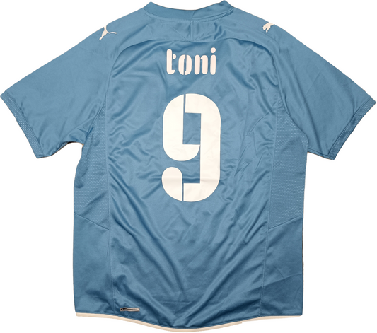 maglia calcio vintage Italia Puma King 2009 Confederations CUP TONI #9 Limited