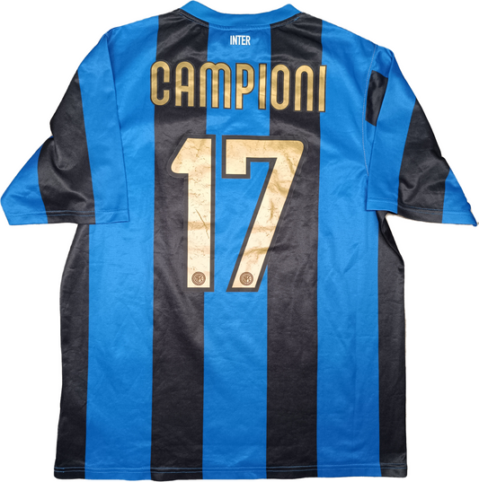 maglia calcio Inter vintage CAMPIONI Pirelli 2008 2009 ORIGINALE jersey shirt M