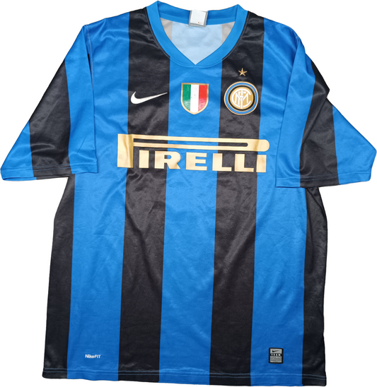 maglia calcio Inter vintage CAMPIONI Pirelli 2008 2009 ORIGINALE jersey shirt M