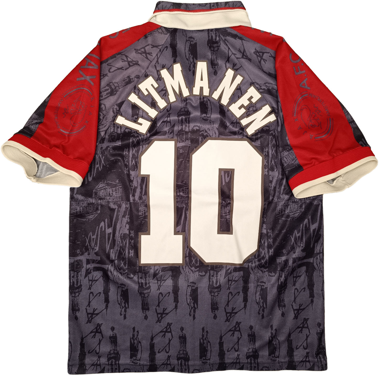 maglia cacio vintage Litmanen Ajax Umbro UEFA Champions League 1996-97 jersey M