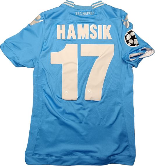 maglia calcio vintage Napoli HAMSIK home 2013 2014 shirt Jersey Macron M Lete