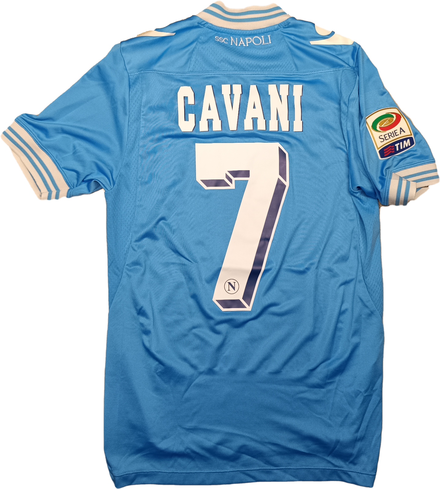 maglia calcio vintage Napoli CAVANI home 2012 2013 shirt Jersey Macron S Lete