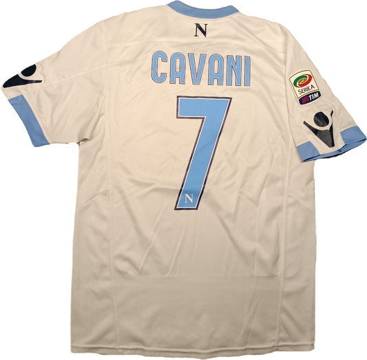 maglia calcio vintage Napoli CAVANI home 2010 2011 shirt Jersey Macron L Lete