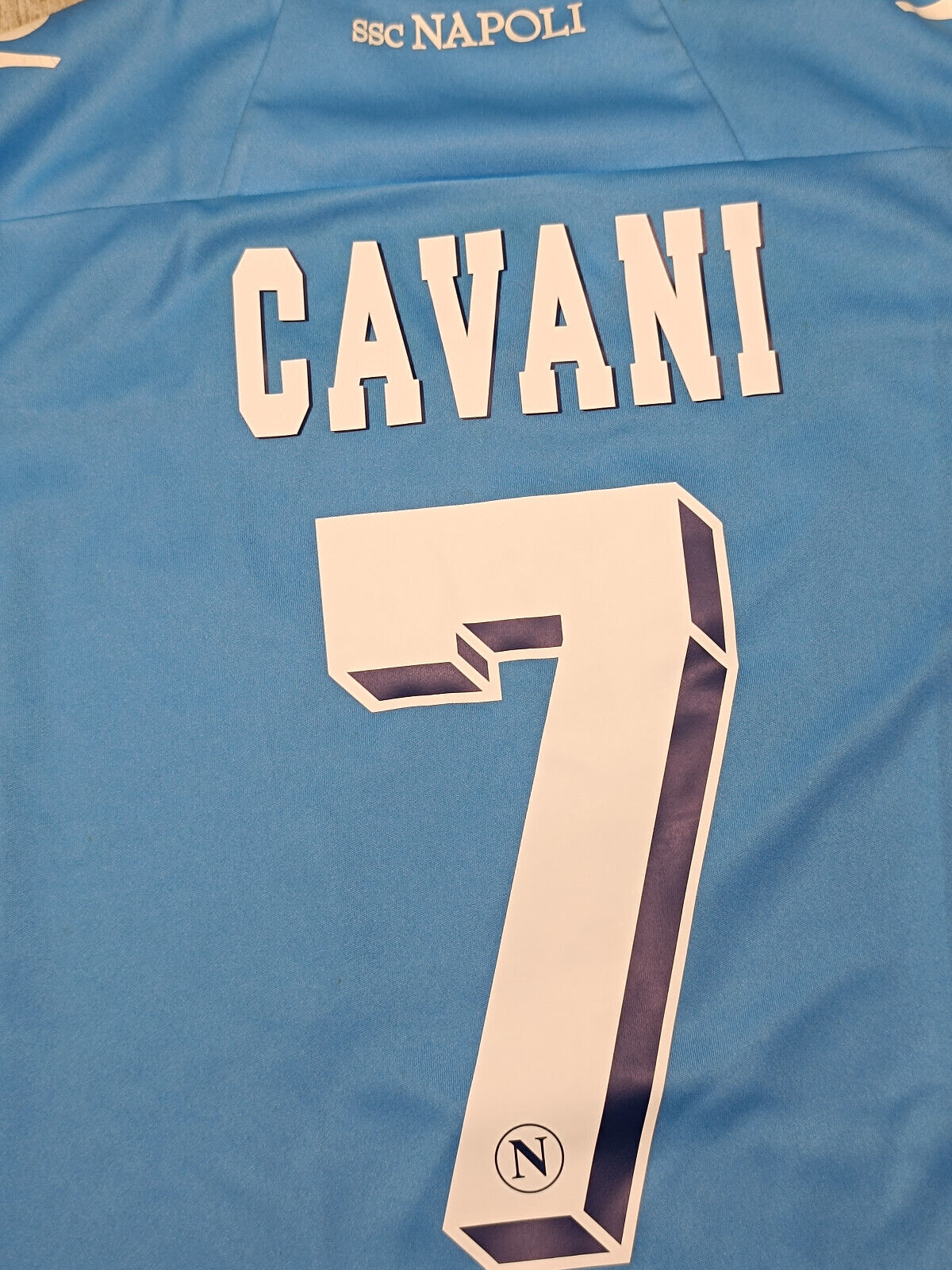 maglia calcio vintage Napoli Cavani home 2012 2013 shirt Jersey Macron L Lete