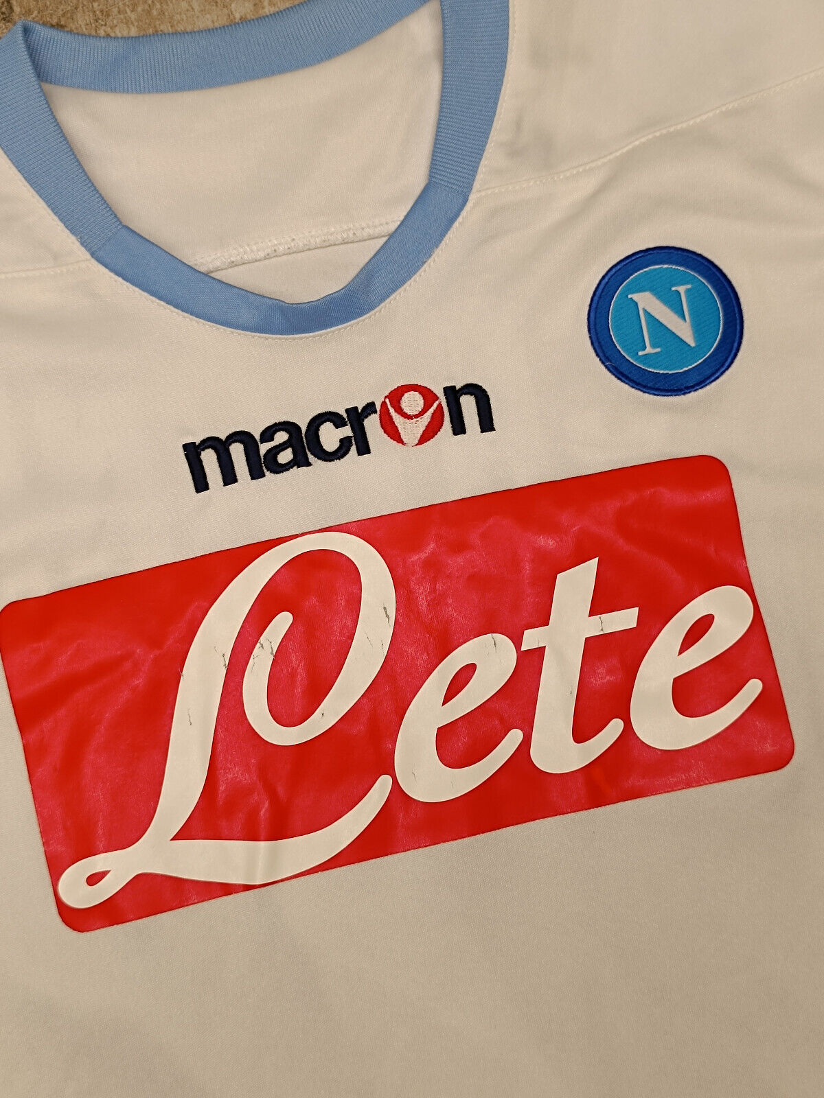 maglia calcio vintage Napoli CAVANI home 2010 2011 shirt Jersey Macron L Lete