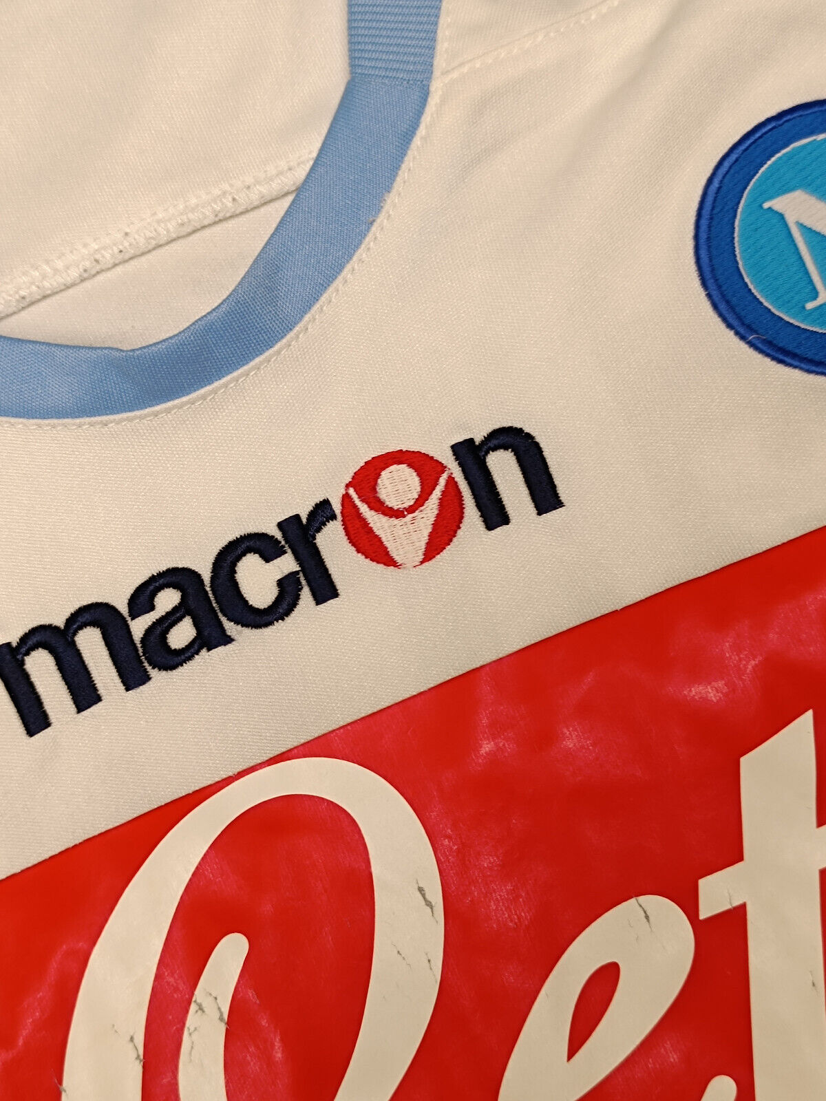 maglia calcio vintage Napoli CAVANI home 2010 2011 shirt Jersey Macron L Lete