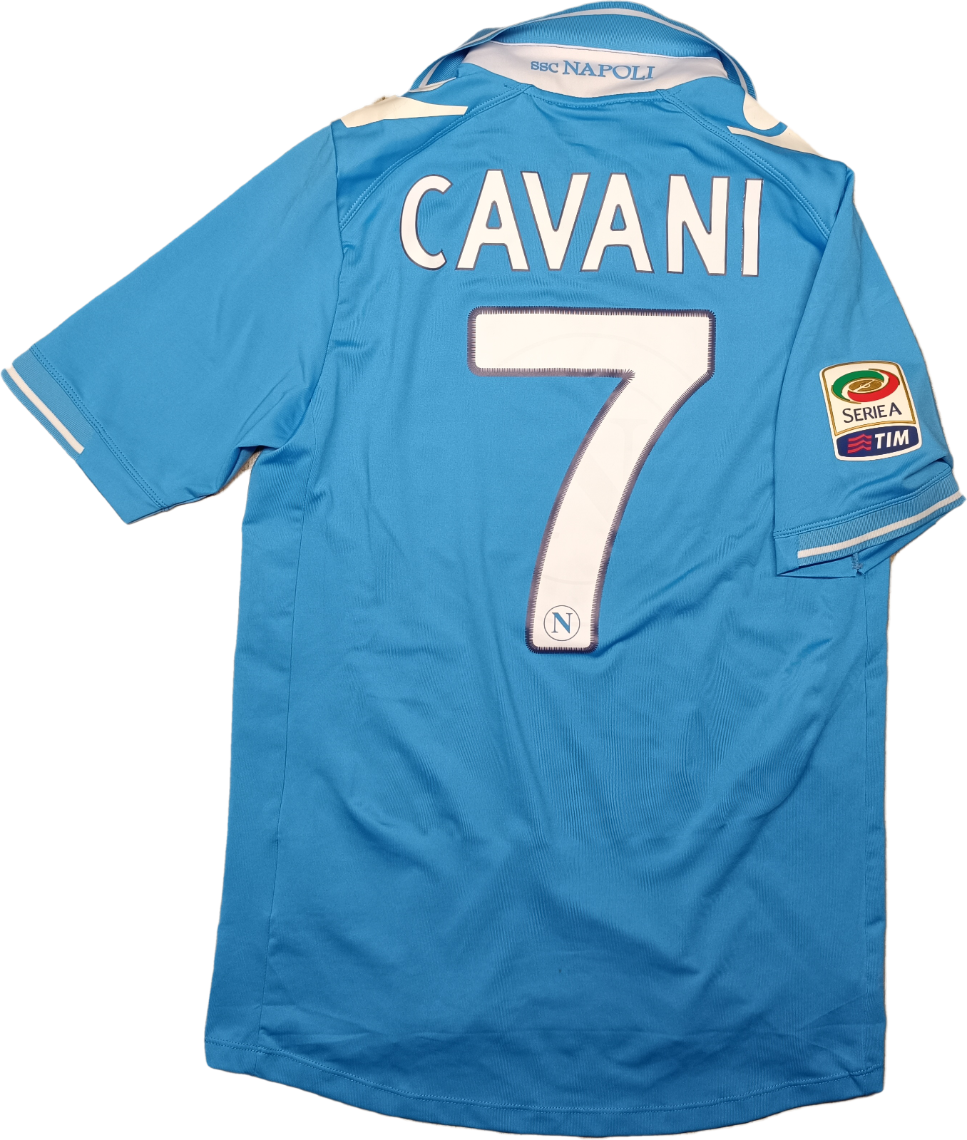 maglia calcio vintage Napoli Cavani home 2011 2012 shirt Jersey Macron M Lete