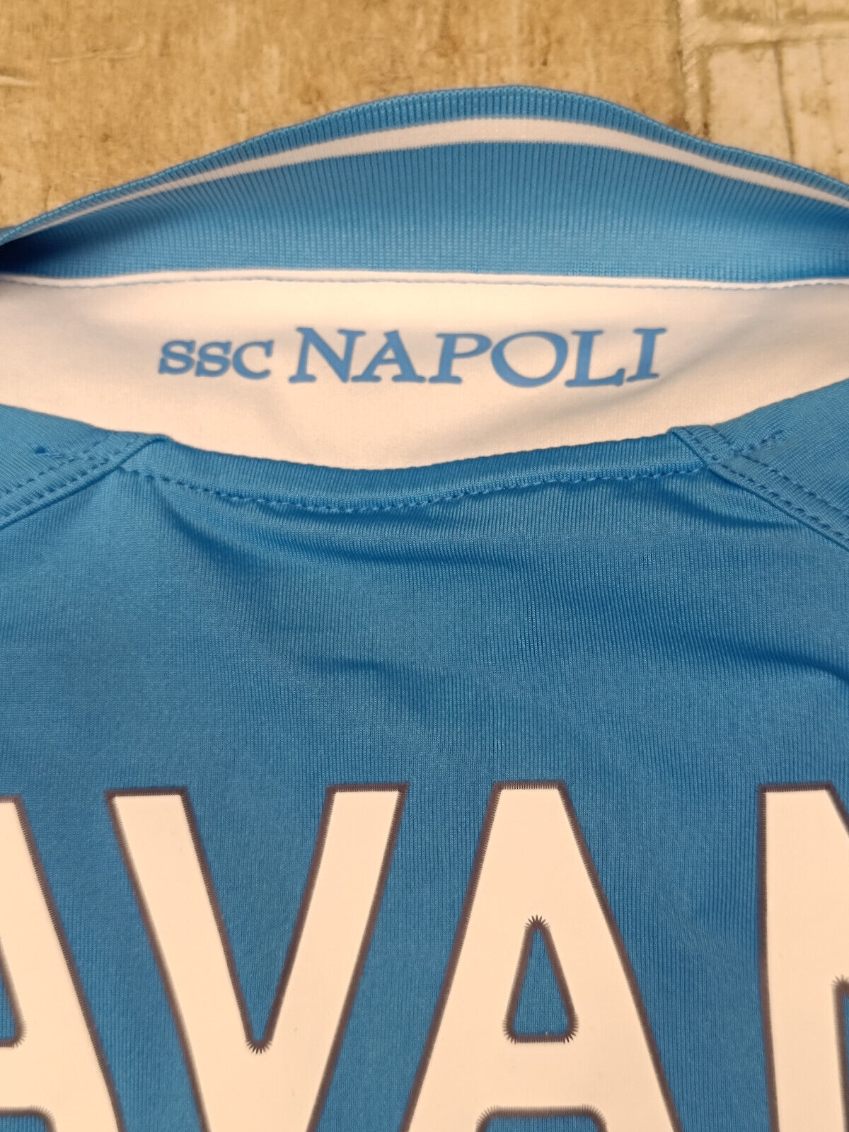 maglia calcio vintage Napoli Cavani home 2011 2012 shirt Jersey Macron M Lete