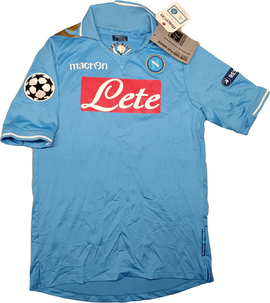 maglia calcio vintage Napoli HAMSIK UEFA Champions 2011 2012 shirt Macron L Lete