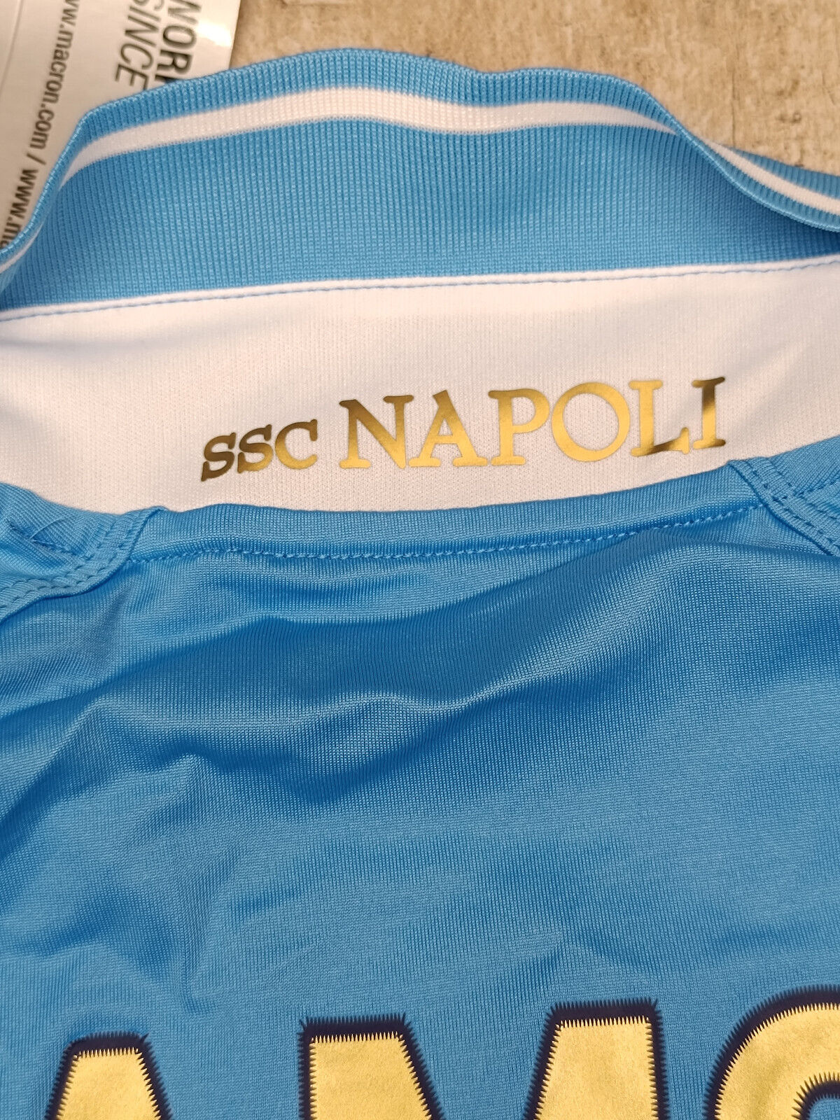 maglia calcio vintage Napoli HAMSIK UEFA Champions 2011 2012 shirt Macron L Lete