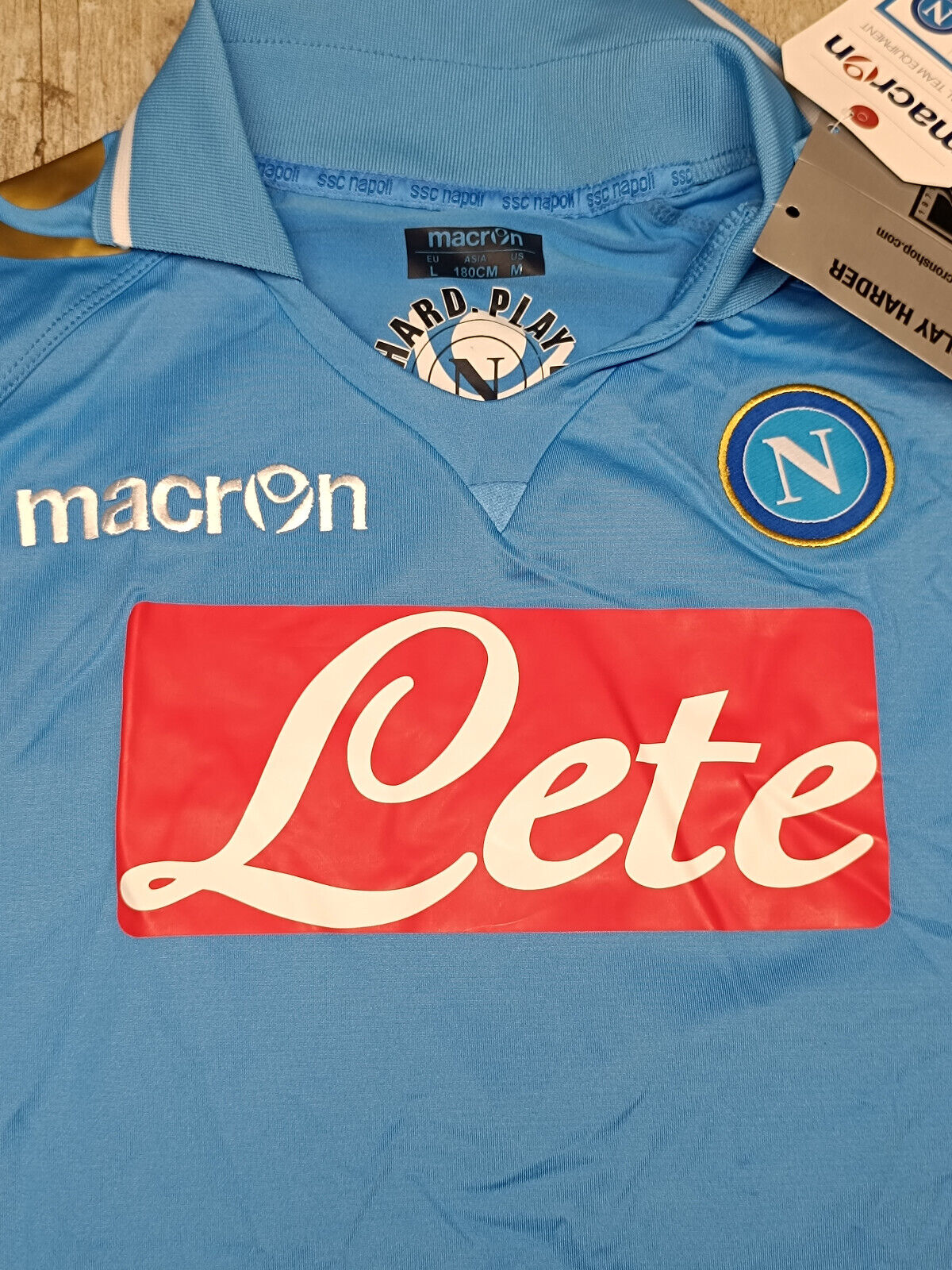 maglia calcio vintage Napoli HAMSIK UEFA Champions 2011 2012 shirt Macron L Lete