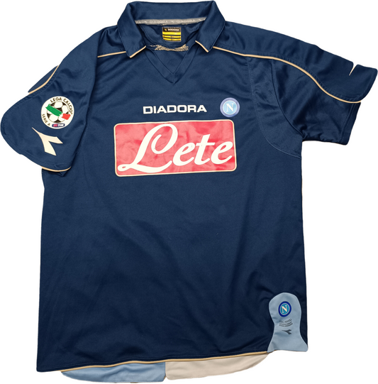 maglia calcio vintage Napoli HAMSIK 2008 2009 third Jersey Diadora M Lete LETE