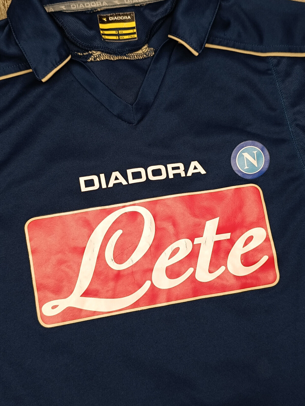 maglia calcio vintage Napoli HAMSIK 2008 2009 third Jersey Diadora M Lete LETE